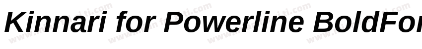 Kinnari for Powerline BoldForPowerl字体转换